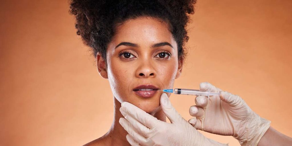 preenchimento labial antes e depois